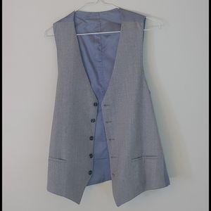 Grey Linen Vest